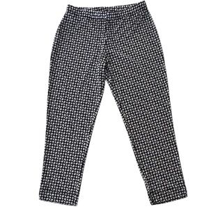 Clara Sun Woo Pants Womens Small Geometric Chain Cropped Stretch Pull On